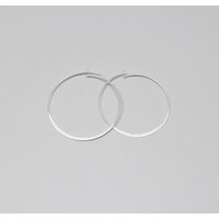 fejn jewelry Creole 'flat satin hoop M / L'