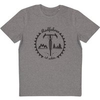 päfjes Radfahren ist schön - Gravel - Fair Wear Männer T-Shirt - Heather Grey