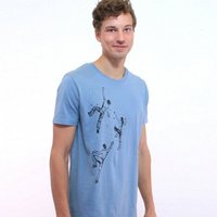 Spangeltangel T-Shirt "Bouldern", Herren, Klettern, bedruckt, Siebdruck, Bio-Baumwolle