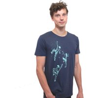 Spangeltangel T-Shirt "Bouldern", Herren, Klettern, bedruckt, Siebdruck, Bio-Baumwolle