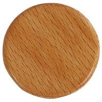 Mitienda Shop Handgemachter Magnet rund aus Holz Buchenholz 4cm