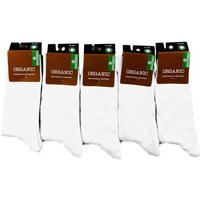 Bruno Barella GOTS zertifizierte Biobaumwolle Socken weiß in 5er Pack