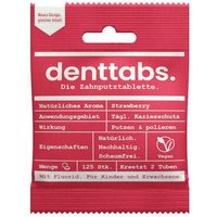 DENTTABS Strawberry (125 Stück) - in den Varianten mit und ohne Fluorid
