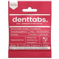 DENTTABS Strawberry (125 Stück) - in den Varianten mit und ohne Fluorid