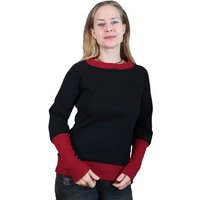 liebewicht Pullover Sweatshirt kurz mit langen Bündchen