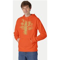 Peaces.bio - handbedruckte Biomode Bio-Herren-Kapuzensweater Chestnut