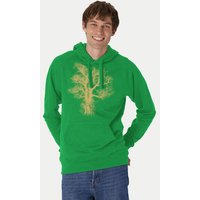 Peaces.bio - handbedruckte Biomode Bio-Herren-Kapuzensweater Chestnut
