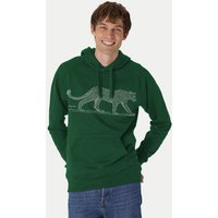 Peaces.bio - handbedruckte Biomode Bio-Herren-Kapuzensweater Leopard