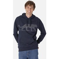 Peaces.bio - handbedruckte Biomode Bio-Herren-Kapuzensweater Leopard