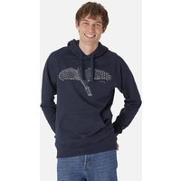 Peaces.bio - handbedruckte Biomode Bio-Herren-Kapuzensweater Sperber