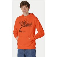 Peaces.bio - handbedruckte Biomode Bio-Herren-Kapuzensweater Windytree
