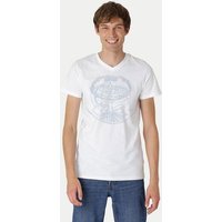 Peaces.bio - handbedruckte Biomode V-Neck Shirt Weltenesche Herren