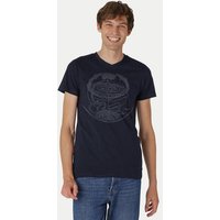 Peaces.bio - handbedruckte Biomode V-Neck Shirt Weltenesche Herren