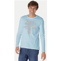 Peaces.bio - handbedruckte Biomode Bio-Herren-Langarmshirt "Chestnut"