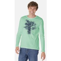 Peaces.bio - handbedruckte Biomode Bio-Herren-Langarmshirt "Chestnut"