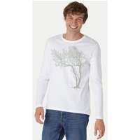 Peaces.bio - handbedruckte Biomode Bio-Herren-Langarmshirt Fancy Tree