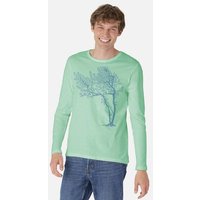 Peaces.bio - handbedruckte Biomode Bio-Herren-Langarmshirt Fancy Tree