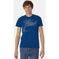 Peaces.bio - handbedruckte Biomode Bio-Herren-T-Shirt "Windy Tree"