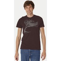 Peaces.bio - handbedruckte Biomode Bio-Herren-T-Shirt "Windy Tree"