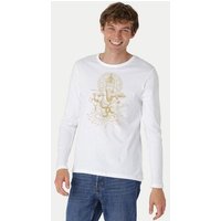 Peaces.bio - handbedruckte Biomode Bio-Herren-Langarmshirt Ganesha