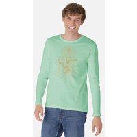 Peaces.bio - handbedruckte Biomode Bio-Herren-Langarmshirt Ganesha
