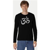 Peaces.bio - handbedruckte Biomode Bio-Herren-Langarmshirt "OM"