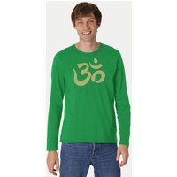 Peaces.bio - handbedruckte Biomode Bio-Herren-Langarmshirt "OM"