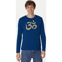 Peaces.bio - handbedruckte Biomode Bio-Herren-Langarmshirt "OM"
