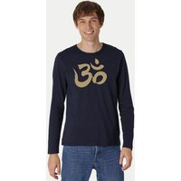 Peaces.bio - handbedruckte Biomode Bio-Herren-Langarmshirt "OM"
