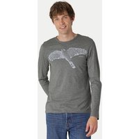 Peaces.bio - handbedruckte Biomode Bio-Herren-Langarmshirt "Sperber"