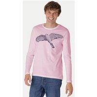 Peaces.bio - handbedruckte Biomode Bio-Herren-Langarmshirt "Sperber"