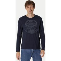 Peaces.bio - handbedruckte Biomode Bio-Herren-Langarmshirt "Weltenesche"