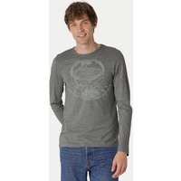 Peaces.bio - handbedruckte Biomode Bio-Herren-Langarmshirt "Weltenesche"