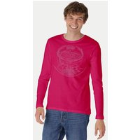 Peaces.bio - handbedruckte Biomode Bio-Herren-Langarmshirt "Weltenesche"