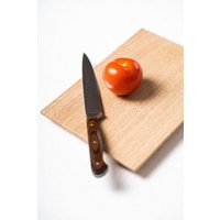 kleiderleiter_de Schneidebrett HANA, Küchenbrett mit Schweizer Kante aus massiver Eiche