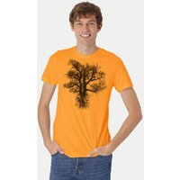 Peaces.bio - handbedruckte Biomode Bio-Herren-T-Shirt Chestnut