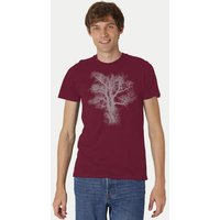 Peaces.bio - handbedruckte Biomode Bio-Herren-T-Shirt Chestnut