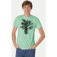Peaces.bio - handbedruckte Biomode Bio-Herren-T-Shirt Chestnut