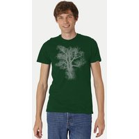 Peaces.bio - handbedruckte Biomode Bio-Herren-T-Shirt Chestnut