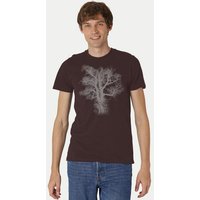 Peaces.bio - handbedruckte Biomode Bio-Herren-T-Shirt Chestnut