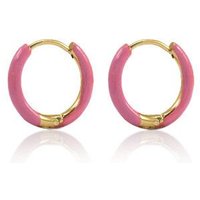 Coole farbige Creolen ca. 14 mm x 2 mm von Elektropulli