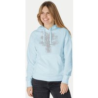 Peaces.bio - handbedruckte Biomode Bio-Damen-Kapuzensweater Chestnut