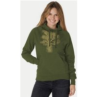 Peaces.bio - handbedruckte Biomode Bio-Damen-Kapuzensweater Chestnut