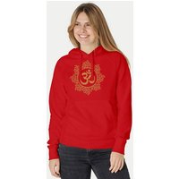 Peaces.bio - handbedruckte Biomode Bio-Damen-Kapuzensweater "Classic-Om"