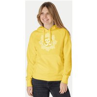 Peaces.bio - handbedruckte Biomode Bio-Damen-Kapuzensweater "Classic-Om"