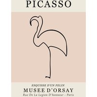 Photocircle Poster / Leinwandbild - Picasso - Esquisse D'Un Felin
