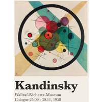 Photocircle Poster / Leinwandbild - Kandinsky Ausstellungsposter 1958