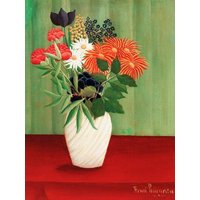 Photocircle Poster / Leinwandbild - Blumenstrauß mit China Astern und Tokyos von Henri Rousseau
