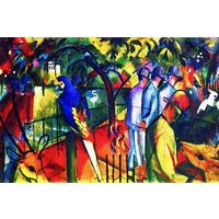 Photocircle Poster / Leinwandbild - August Macke: Zoologischer Garten
