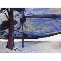 Photocircle Poster / Leinwandbild - Edvard Munch: Winter in Nordstrand
